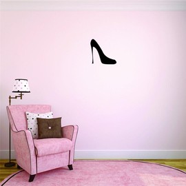 Decal - Peel & Stick Wall Sticker : Shoes High Heel Stilettos Women Ladies Girl Teen Fashion Home Decor Picture Art Size :16 Inches x 16 Inches