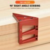 Uadme 3D Multi Angle Measuring Ruler, 45/90 Degree Aluminum Alloy