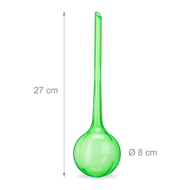 Relaxdays Plant Watering Globes Set, 2-Week Reservoir for Potted Plants,