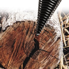 xiaoxiaozhijia Wood Splitter Drill Bit 42 mm with 4 Drill Handles, Wood Splitter Screw Cone, Drill Cone, Wood Splitter for Drill, Electric Hammer, Cordless Screwdriver