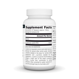 Source Naturals L-Lysine Free Form Powder -Amino Acid Supplement Supports Energy Formation & Collagen* - 100 Grams