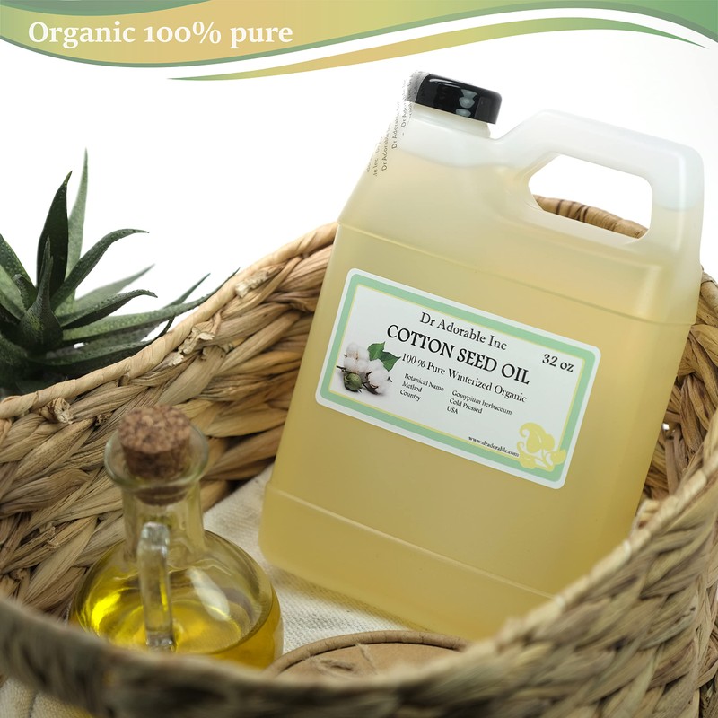 Dr Adorable Cottonseed Oil Organic Winterized Soap Cooking Pure 32
