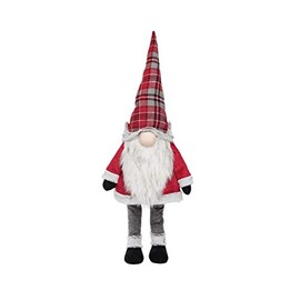 GALLERIE II Lumberjack Gnome Bobbing Medium Christmas Figurine Red