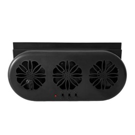 3-Fan Car Exhaust Fan USB Air Circulation Fan Ventilator Silent Air Vent Cooler Automotive Radiator Cooling Fan with Independent Switch