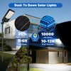 Solar Street Lights Outdoor, 21000LM 6500K Motion Sensor Solar Lights