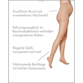 KUNERT Women's Mommy 20 Maternity Tights, 20 DEN, Braun (Cashmere 0540), 8/9 (size: 42/44)