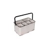 Creative Co-Op Creative Co-Op Distressed White Metal Caddy with 6