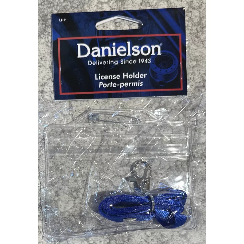 Danielson Fishing License Holder Zip Closure With Neck Lanyard