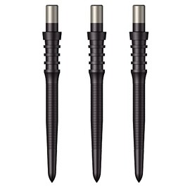 MISSION DARTS Mission Darts Sniper Points - Micro Grip- Black 28mm Darts Steel Point