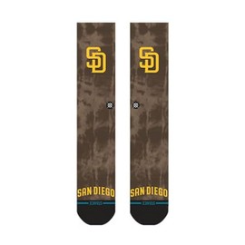 Stance 01003 PADRES DYE BROWN Socks, BROWN (01003), L