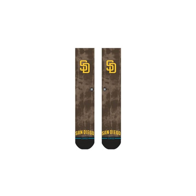 Stance 01003 PADRES DYE BROWN Socks, BROWN (01003), L