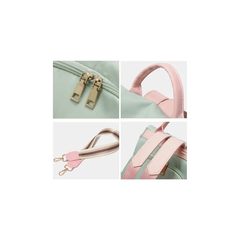 Mochila Antirrobo Impermeable de Moda para Mujer Color Verde Claro