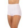 Dixie Belle Women's Banded Leg Cotton Full Brief Panty (US, Numeric, 7, Regular, Regular, White)