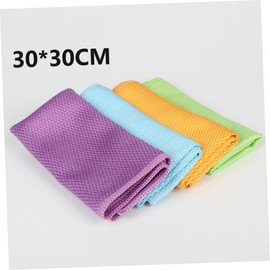 KOMBIUDA 2pcs Microfiber Glass Cleaning Towel 30x30cm Double-sided Aquarium Glass Wipe Towel for Aquarium Cleaning Window Random Color