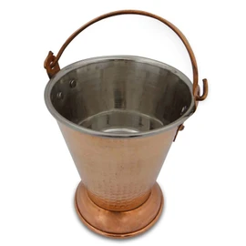 IBA Indianbeautifulart Tableware Serving Balti Copper Steel Utensils Kitchenware India Dia 4.1 Inches