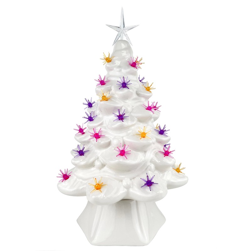 National Artcraft® Pink Sputnik Ceramic Christmas Tree Lights - 25/Pack