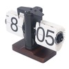 Digital Flip Dоwn Clock Retro Wooden Mechanical Flip Clock Desktop