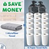 Tempery Microfiber Tea Towels (40 x 60 cm, Grey, Pack