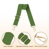 sourcing map Wide Shoulder Strap, 3.8cm Dark Green Adjustable Purse