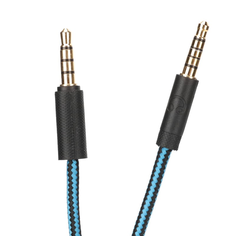 Headphone Sound Cable, Gaming Headset Cable, Woven Headphone Cable with