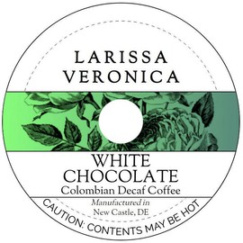 White Chocolate Colombian Decaf Coffee (Single Serve K-Cup Pods) (Gourmet, Naturally Flavored, Whole Coffee Beans) (12 pods, ZIN: 575052) - 2 Pack