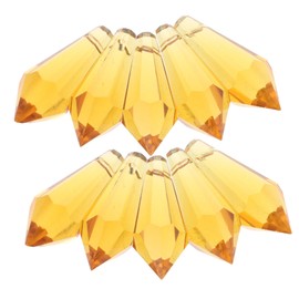 TEHAUX 10pcs Waterdrop Dangle Pendants: Glass Charms for Replacement - Pendants for Home Garden and Doorway Decorations