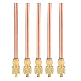 5Pcs Refrigerator Check Valve, Refrigerator Compressor, Copper Air Conditioner Conditioning Filling Valves One Way HS‑110