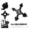 Tomato Palace Drill Chuck Key 4-In-1 Universal Drill Chuck Key