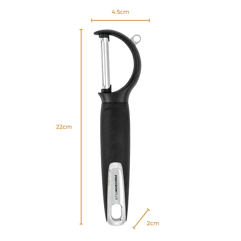 Tower T832196 Precision Plus Traditional Peeler with Non-Slip Softtex Handle,