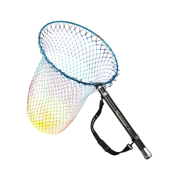 SANLIKE Fish Landing Net and Handle Set, Foldable, Retractable, Carbon, Small Handle, Ultra Lightweight, 6 Sizes, 9.8 ft, 16.4 ft, 19.7 ft, 23.0 ft, 26.2 ft, 29.5 ft (3 m, 5 m, 6 m, 7 m, 8 m, 9 m)