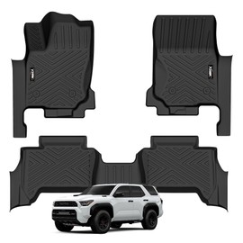 Floor Mats for 2025 Toyota 4runner All Weather TPE Protection Floor Liners 1st & 2nd Row Floor Liners for 2025 Toyota 4runner Accessories