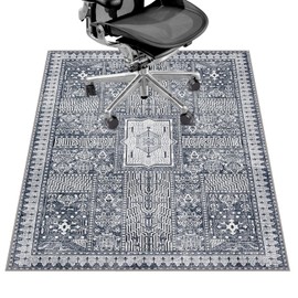 Office Chair Mat for Hardwood Floor&Tile Floor,36"X 48" Heavy Duty Desk Chair Mat for Hard Floors,Under Desk Rug for Rolling Computer Chair,Anti Slip,Low Pile Carpet Floor Protector-Grey