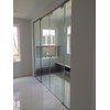 Top Hardware Stainless Steel 2-1/4" OD Thru-Glass Shower Sliding Door