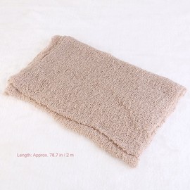 NUOLUX Newborn Baby Photography Photo Prop Stretch Wrap Baby Long Ripple Wrap (Beige), beige