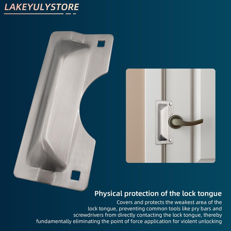 U 9496 Latch Guard Plate Cover Swinging Doors – Stainless