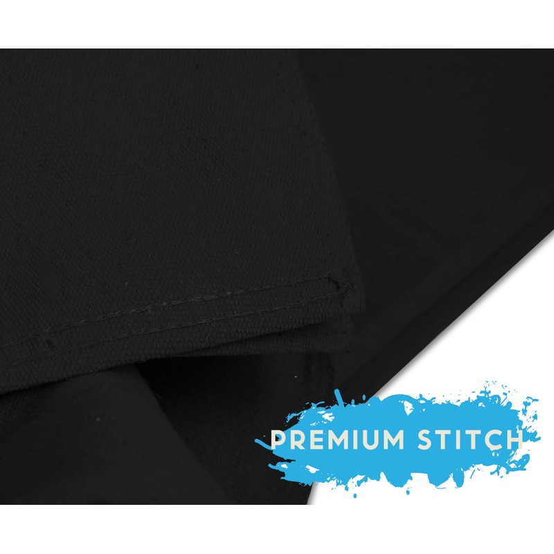 ZUPERIA Black Drop Cloth (9 x 12 Feet - Pack