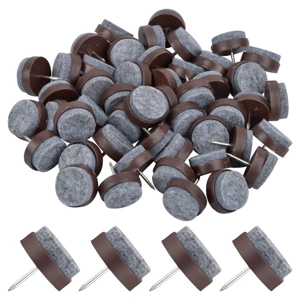 Vesaneae Pack of 50 Felt Gliders Chair 24 mm, Felt