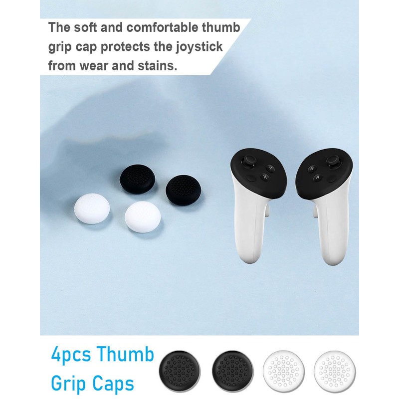 Ikpek 4 Pack Joystick Replacement Kit for Meta Quest 3
