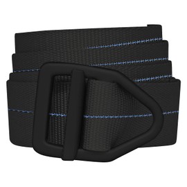 Bison Designs 38mm Wide Light Duty Belt with Black Buckle Thin Blue Line XL
