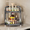 Wall Corner Storage Shelf 2 Tier Space Saving Versatile Durable