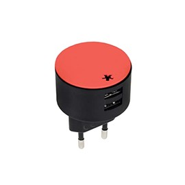 Peppermint Products Plug 2 | 2 USB Adapters (Coral)