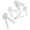 5Pcs Medical Goniometer Transparent Plastic Multifunction Joint Goniometer Set Kit