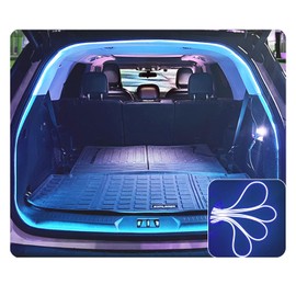 MugiVSE LED trunk light strip for SUV, With soft rubber,Strip Bright,low power consumption,Concealed installation,177 inch 12V 8W Ice Blue
