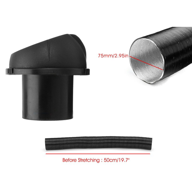 75mm Car Heating Pipe Duct T Piece Warm Air Outlet