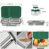 AOHEA Stainless Steel Lunch Box for Kids, Leak Proof Bento