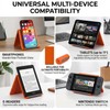 Silicone Phone Stand with Aluminum, Flexible Foldable Phone Holder,Bendable Adjustable