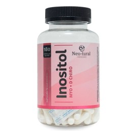 Inositol Myo-D-Chiro | 180 Cápsulas | Sin Sabor | Neo-tural | Apoyo Suave para Procesos Metabólicos Naturales y Balance del Organismo