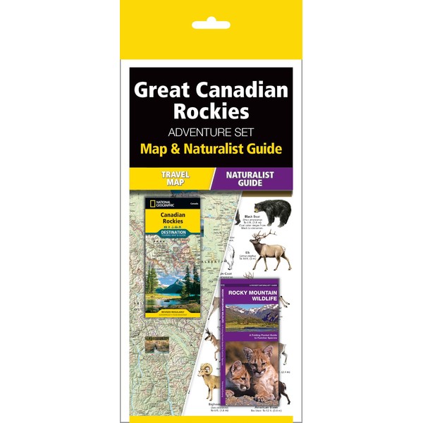 The Great Canadian Rockies Adventure Set: Map and Naturalist Guide