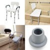 4Pcs 1" I.D Grey Replacement Feet Rubber Suction Cup Feet