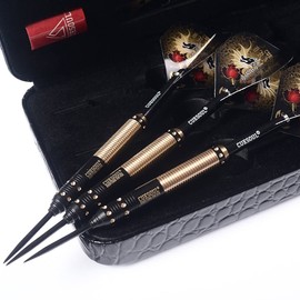 CUESOUL Dragon Deluxe Brass Steel Tip Darts Pack,21 Grams F2305-L